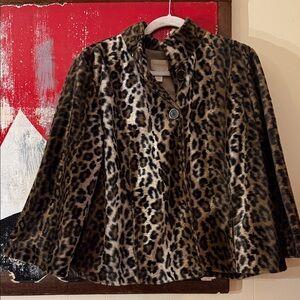 Chico's Animal Print Coat